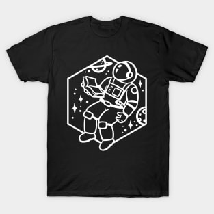 Astronaut Reading T-Shirt